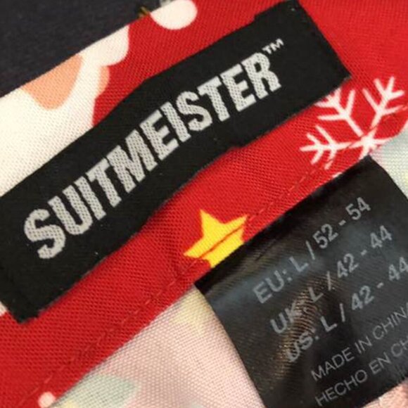 SUITMEISTER SANTA PANTS Christmas Size Large - Picture 2 of 6